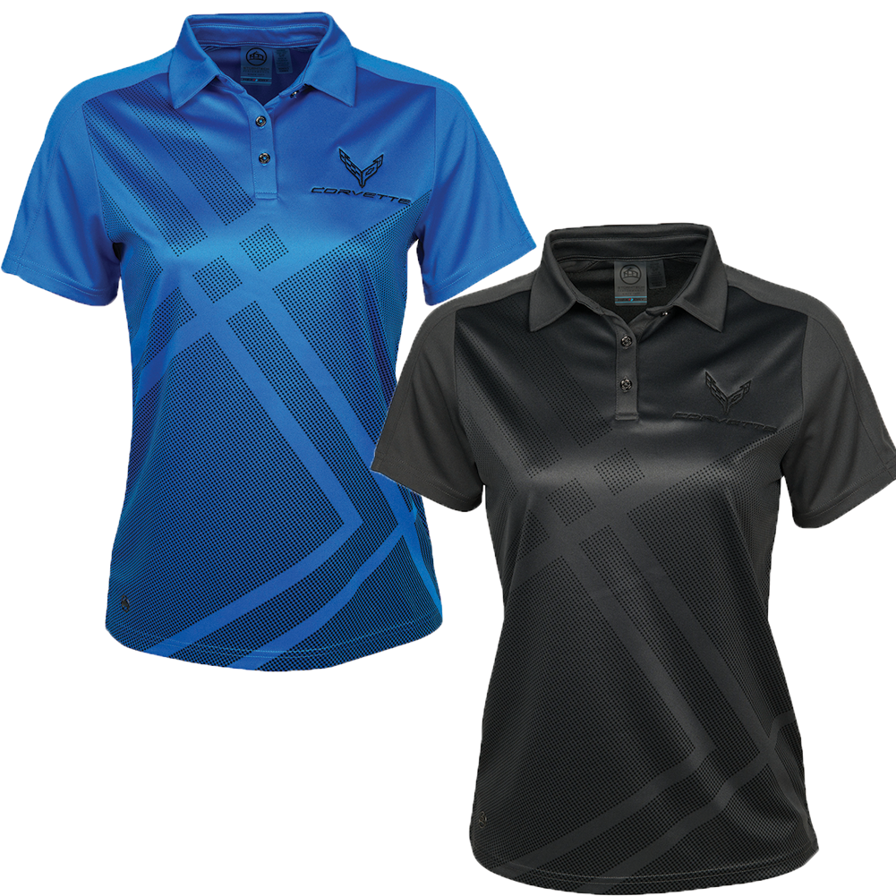 C8 Corvette Stormtech Ladies Polo Shirt