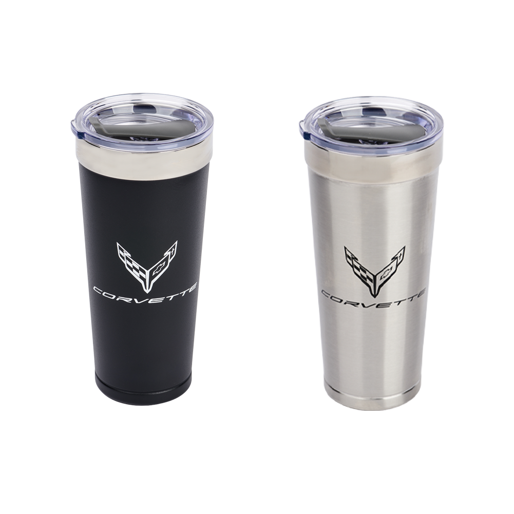 Next Generation Corvette Polar Tumbler 20 oz Contrast Colored Logo