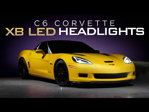 Corvette Headlight - Morimoto C8  Style Xb- Led Headlights : 2005 - 2013 C6,  Z06, Grand Sport & ZR1