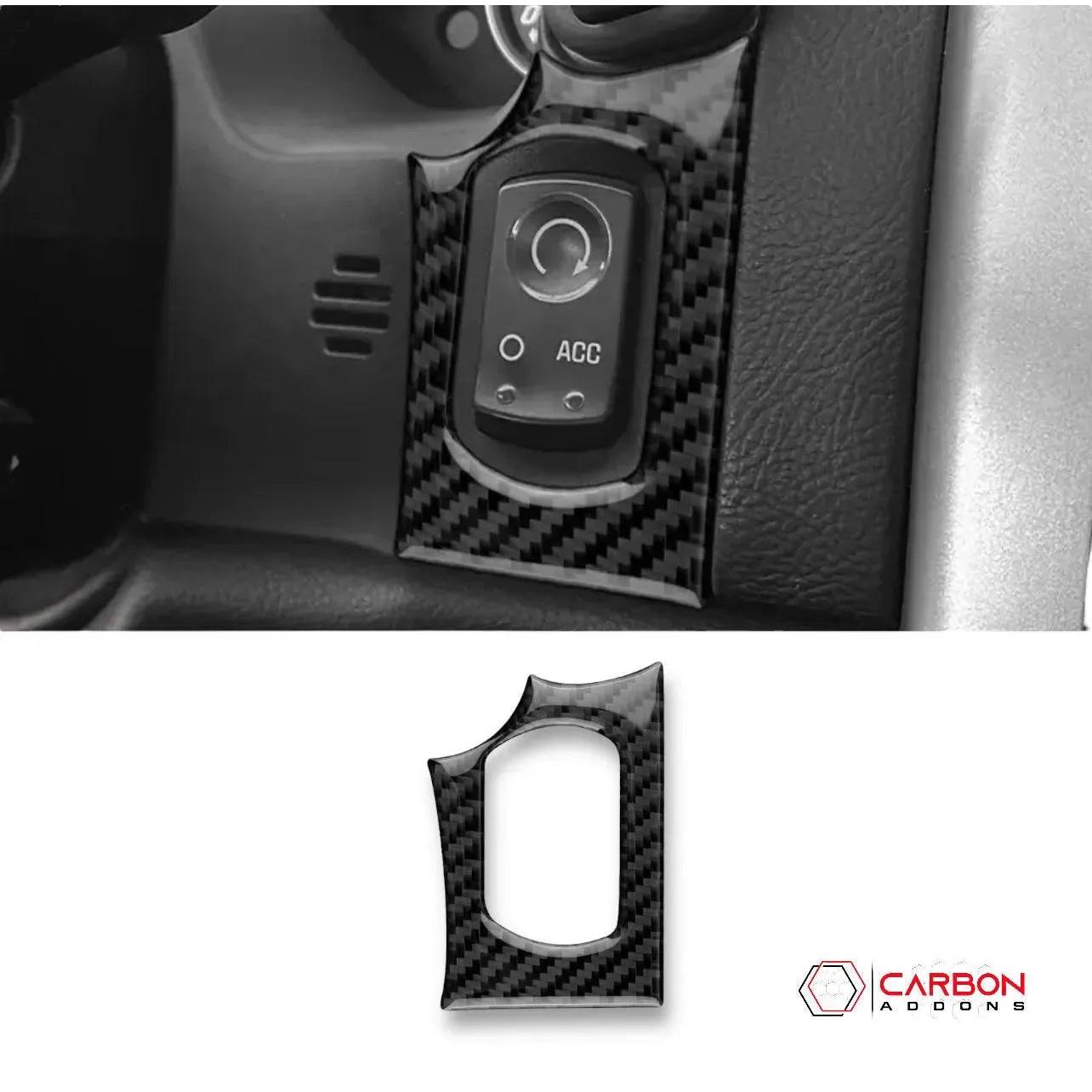 Real Carbon Fiber Ignition Start Button Surround Trim Overlay | C6 2005-2013 Corvette - carbonaddons Carbon Fiber Parts, Accessories, Upgrades, Mods