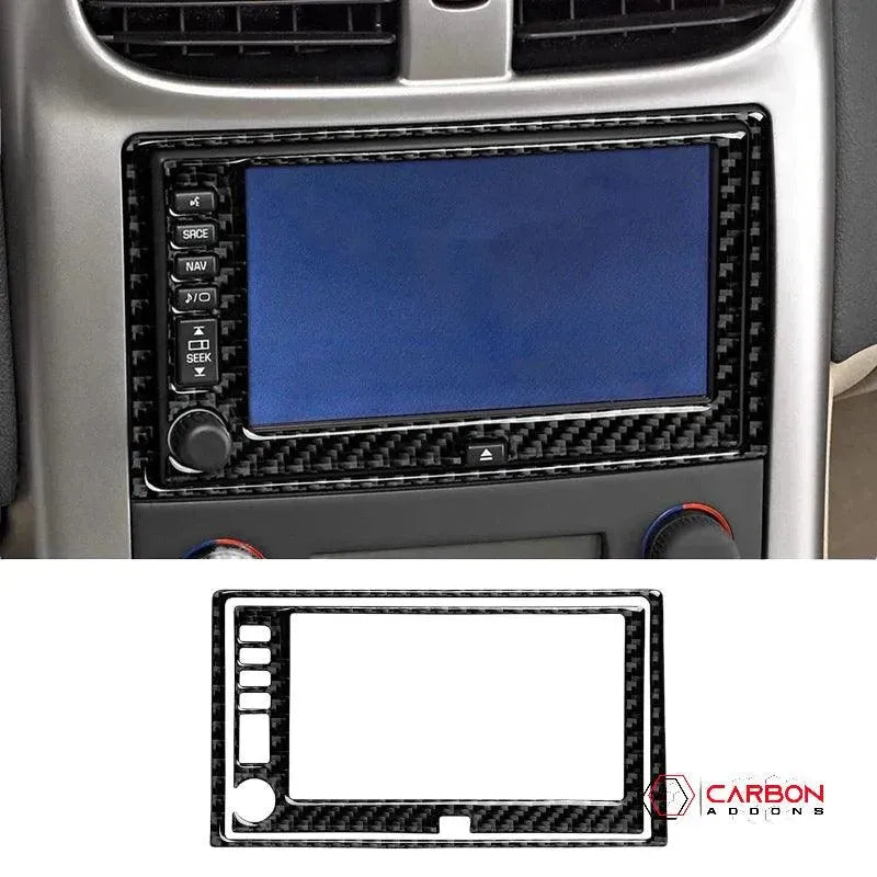 Real Carbon Fiber Radio & Navigation Control Panel Overlay | C6 2005-2013 Corvette - carbonaddons Carbon Fiber Parts, Accessories, Upgrades, Mods