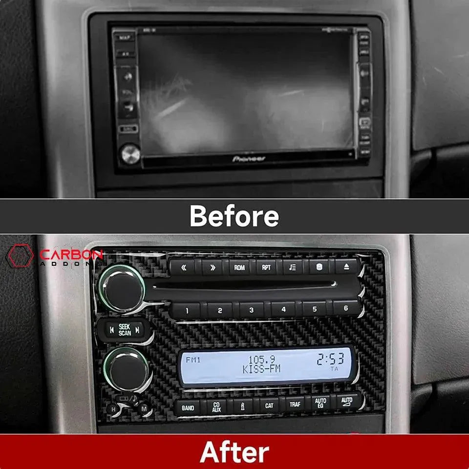Real Carbon Fiber Radio & Navigation Control Panel Overlay | C6 2005-2013 Corvette - carbonaddons Carbon Fiber Parts, Accessories, Upgrades, Mods