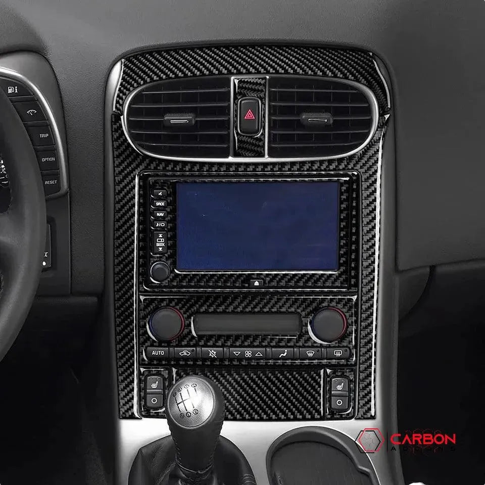 Real Carbon Fiber Radio & Navigation Control Panel Overlay | C6 2005-2013 Corvette - carbonaddons Carbon Fiber Parts, Accessories, Upgrades, Mods