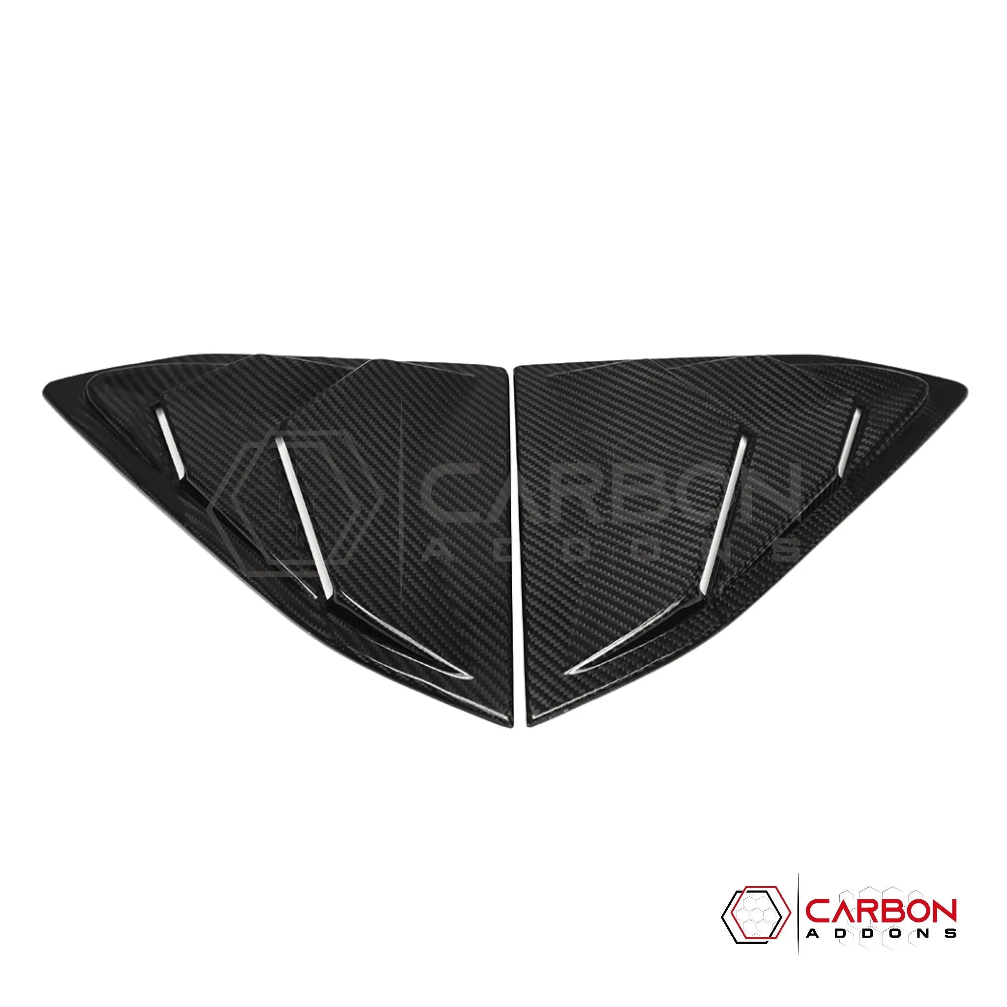 C8 Corvette Coupe Carbon Fiber C Pillar Quarter Window Louvers