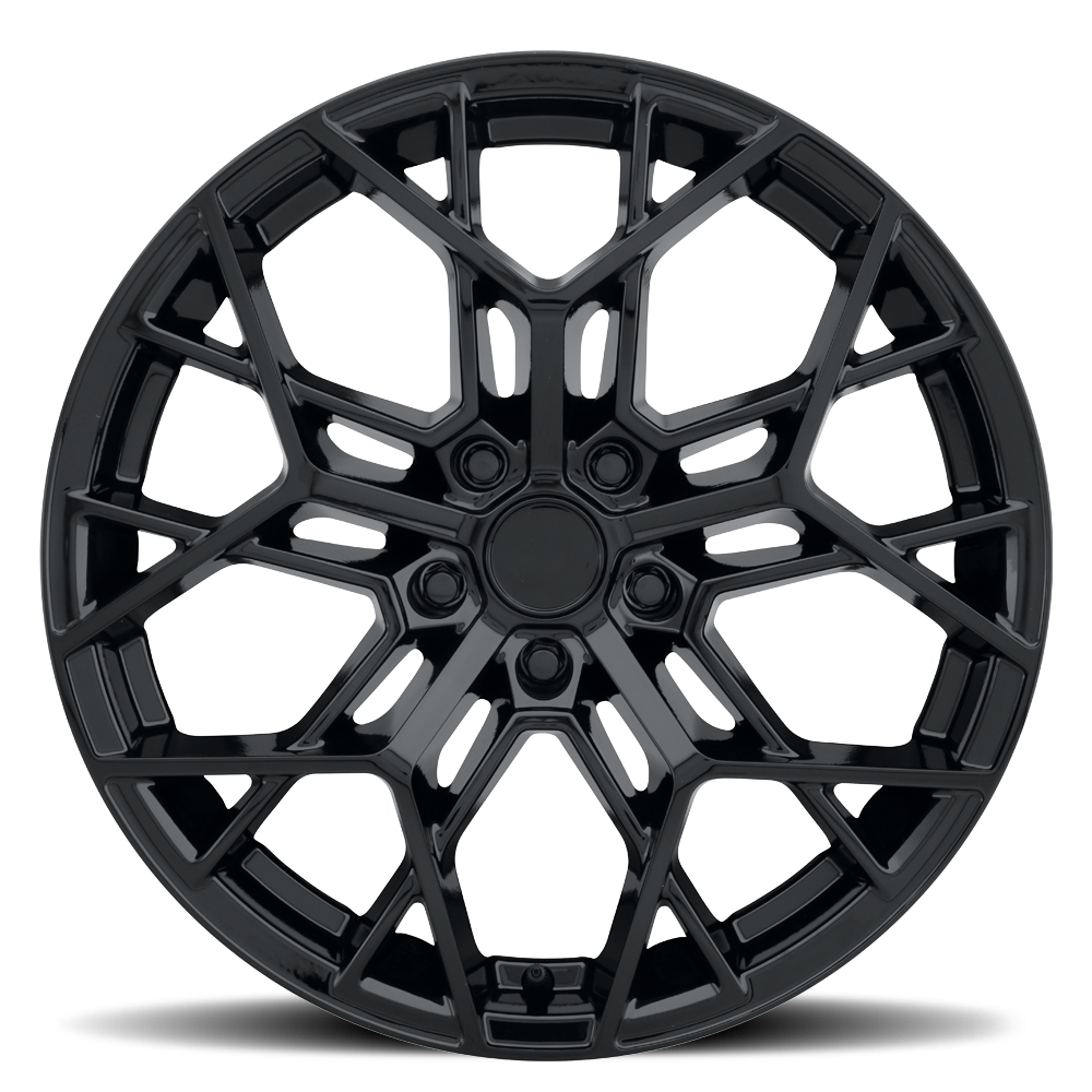 C8 Corvette ZR1 Style Reproduction Wheel : Gloss Black