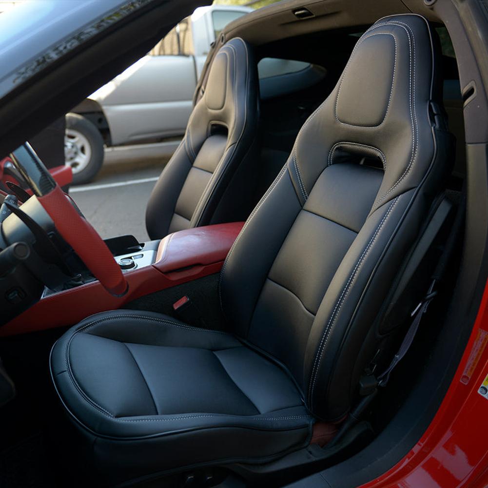Corvette Custom Leather Seat Covers - Standard Seats : 2014-2019 C7 Stingray, Z51, Z06, Grand Sport
