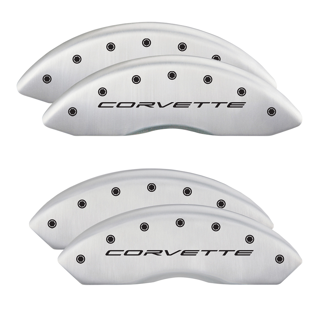 C8 Corvette Stingray Brake Caliper Cover Set with "Corvette" Script