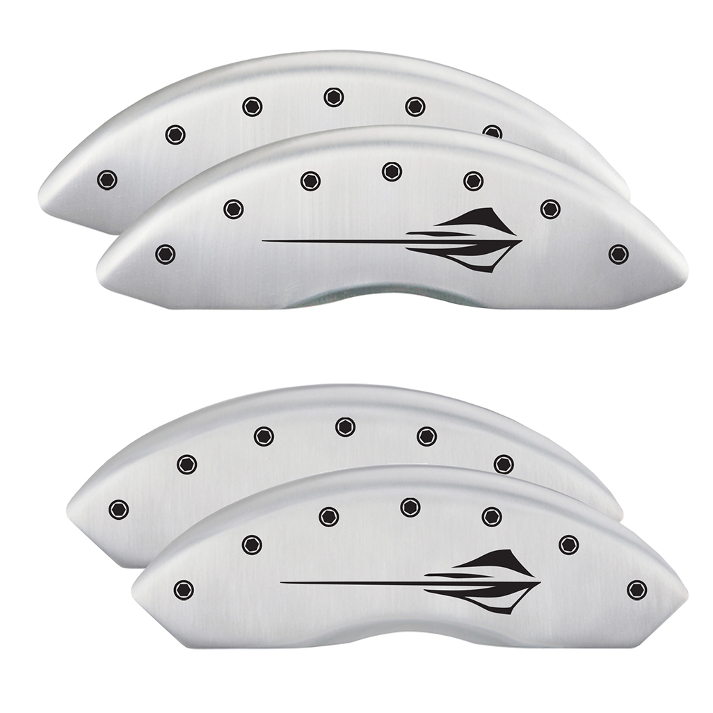 C8 Corvette Stingray Brake Caliper Cover Set with "Stingray Fish" Logo