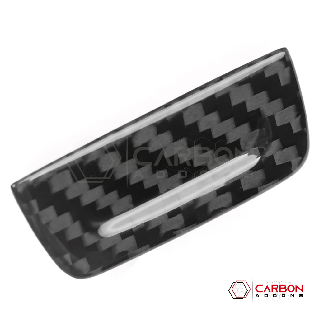 C8 Corvette Glove Box Switch Cover Real Dry Carbon Fiber - 2020-2026 Stingray, Z51, Z06, ZR1 & E-Ray