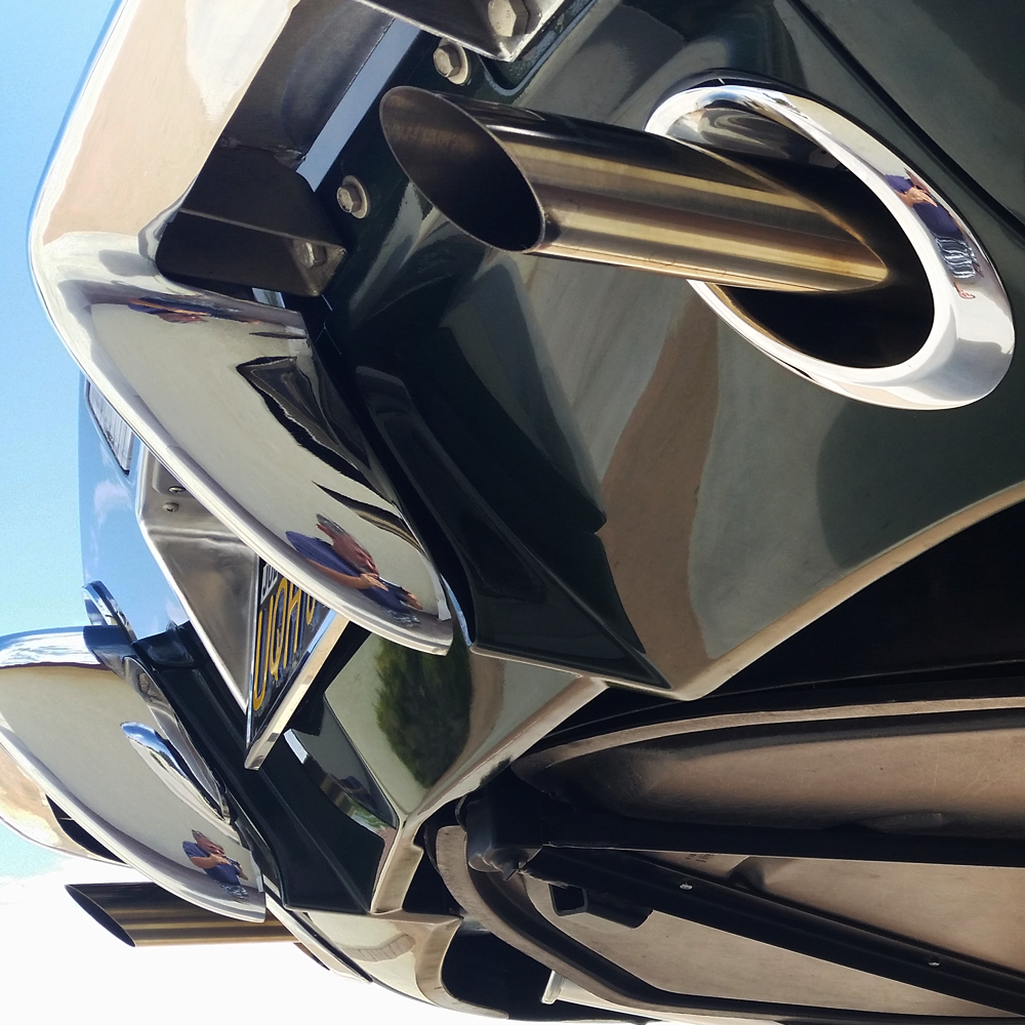 Corvette Exhaust Extensions. Stainless Steel: 1963-1967 - Pair