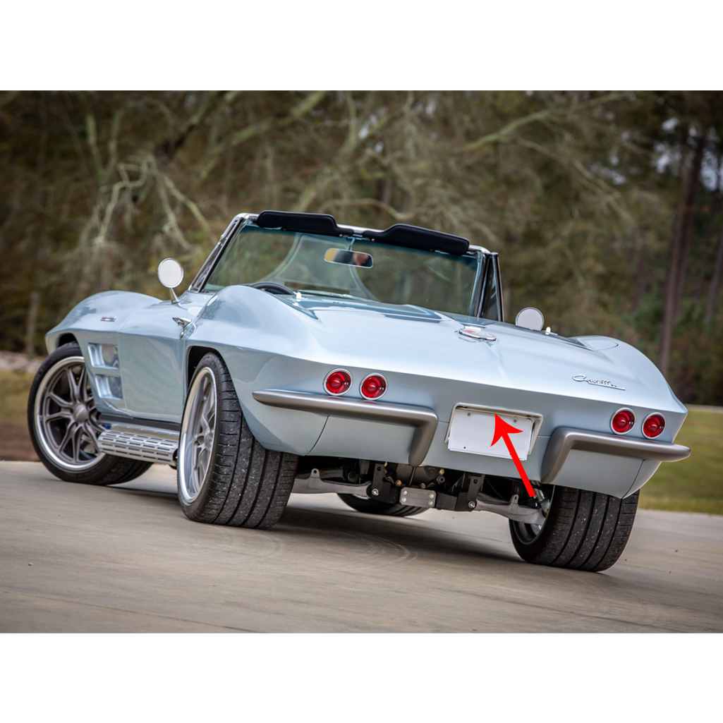 C2 1963-1967 Corvette Rear License Bezel