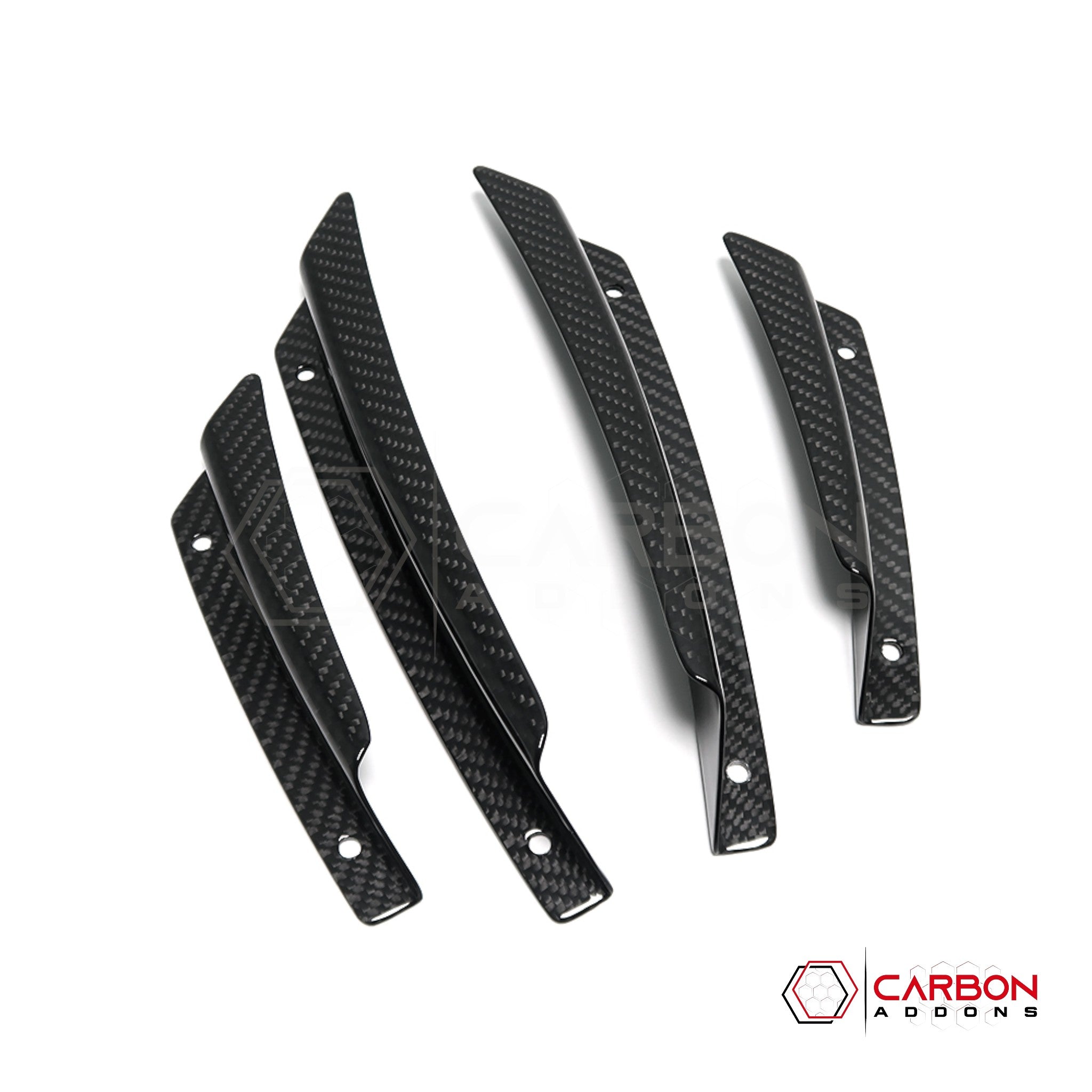 C7 Corvette (2014–2019) Front Bumper Carbon Fiber Canards - 4pcs