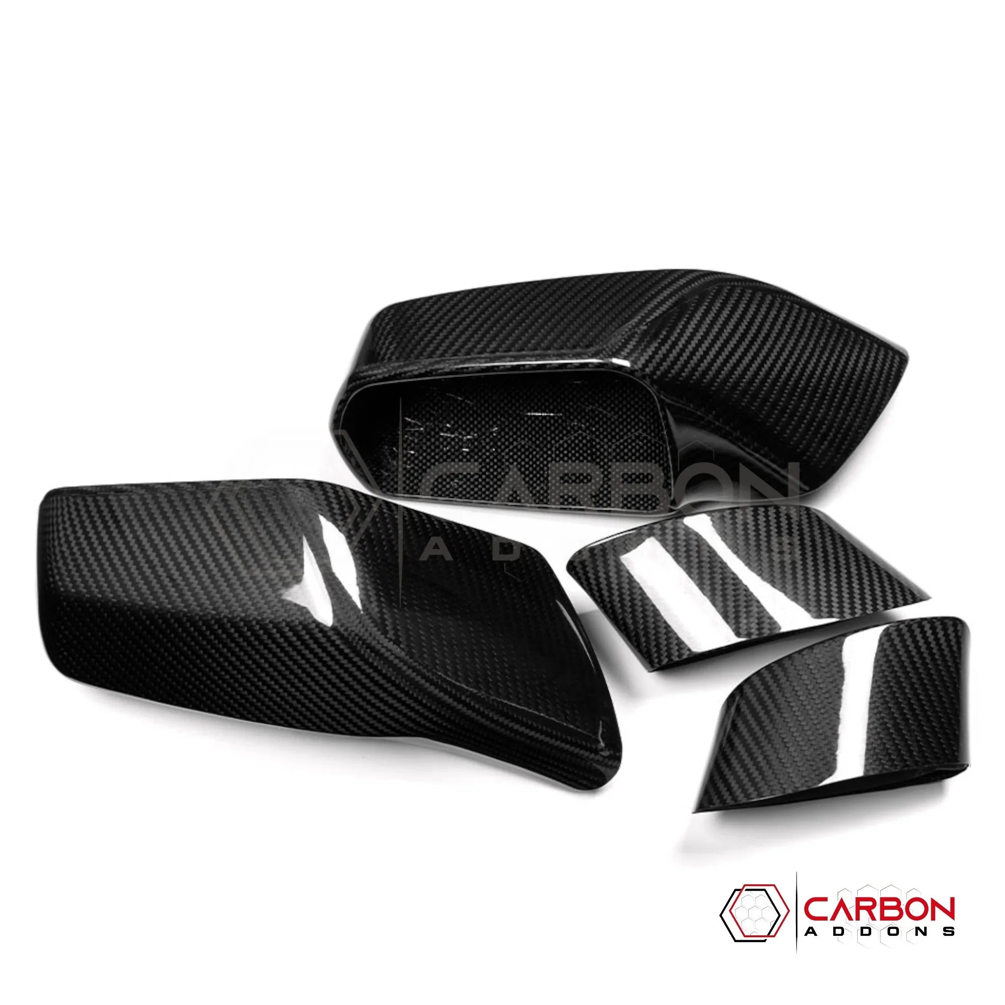C7 Corvette (2014–2019) Dry Carbon Fiber Side Mirror Cap Covers – Fits Stingray, Z06, Grand Sport & ZR1