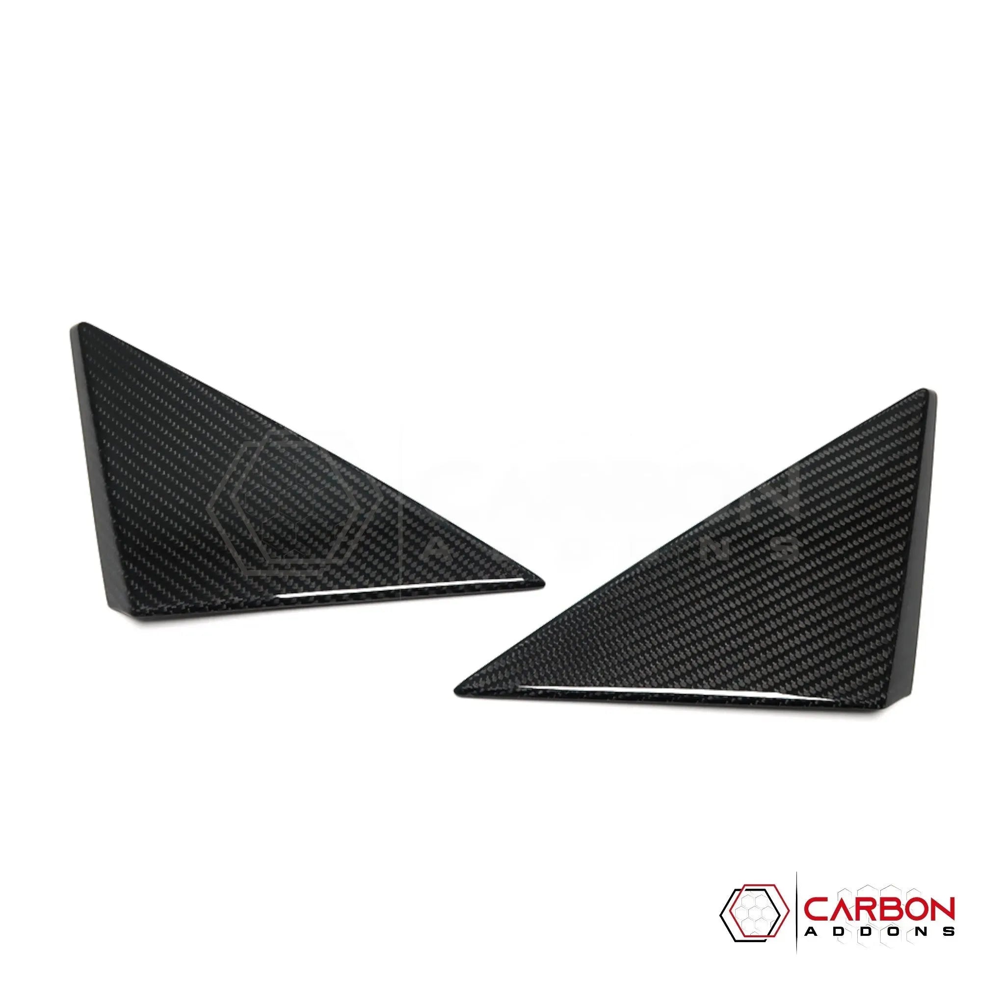 C8 Corvette 2020+ Real Carbon Fiber A-Pillar Exterior Trim Cover