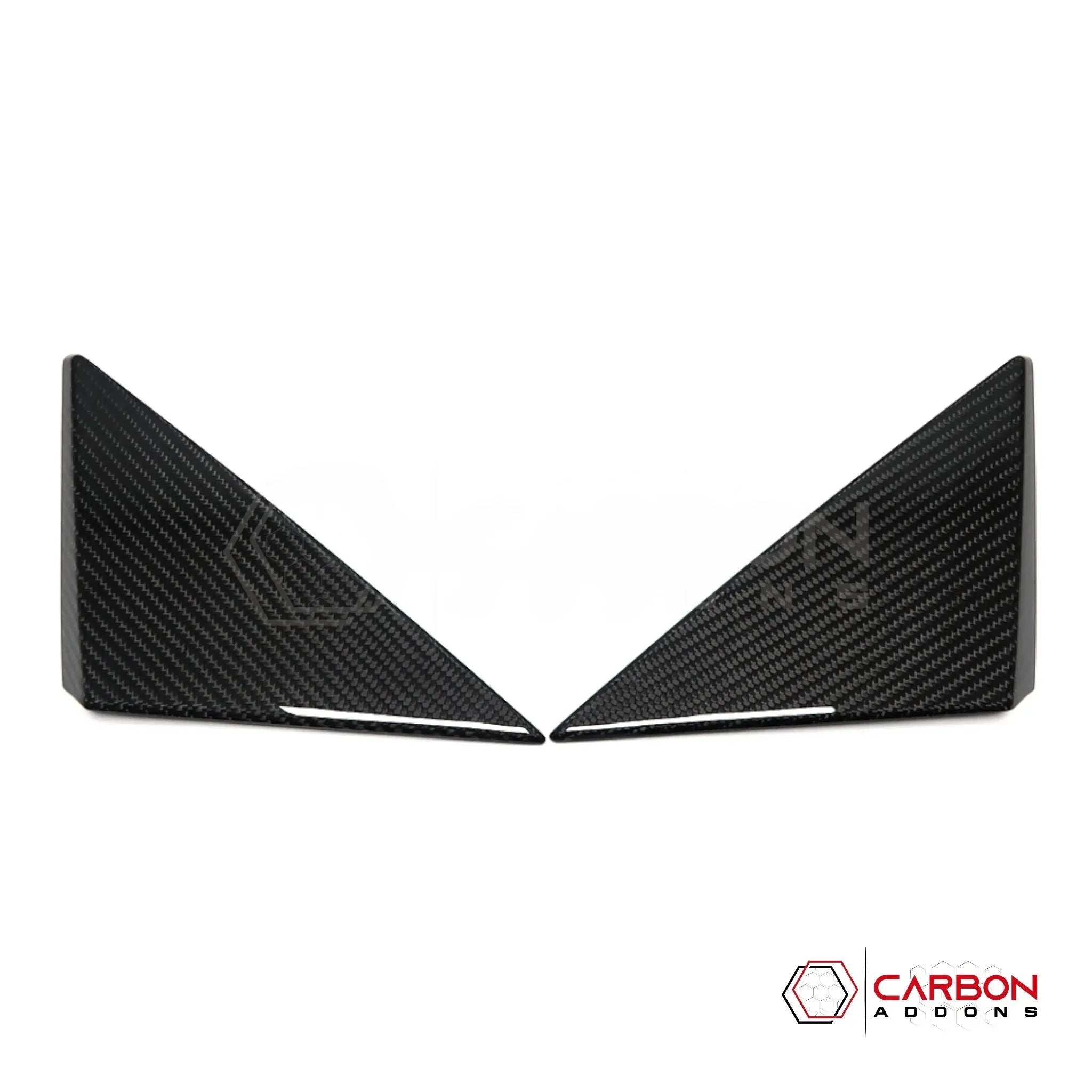 C8 Corvette 2020+ Real Carbon Fiber A-Pillar Exterior Trim Cover