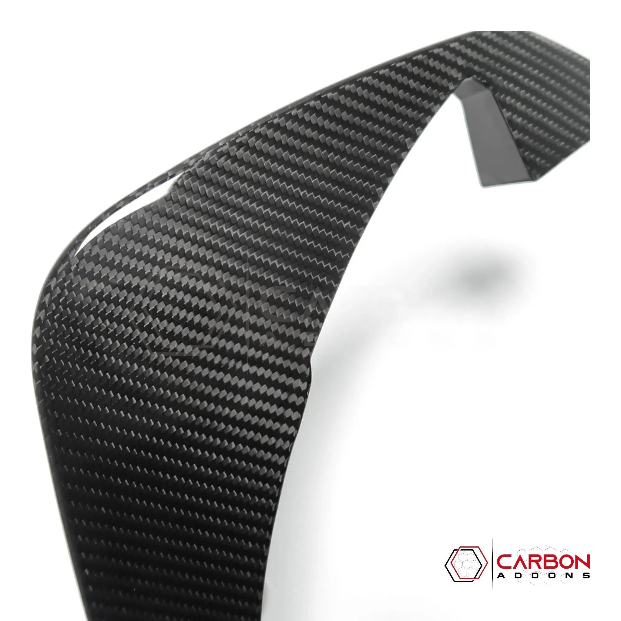 C8 Corvette Carbon Fiber Rear Diffuser Fins Add-On – Real Carbon Fiber Fin Accent Kit (Stingray On