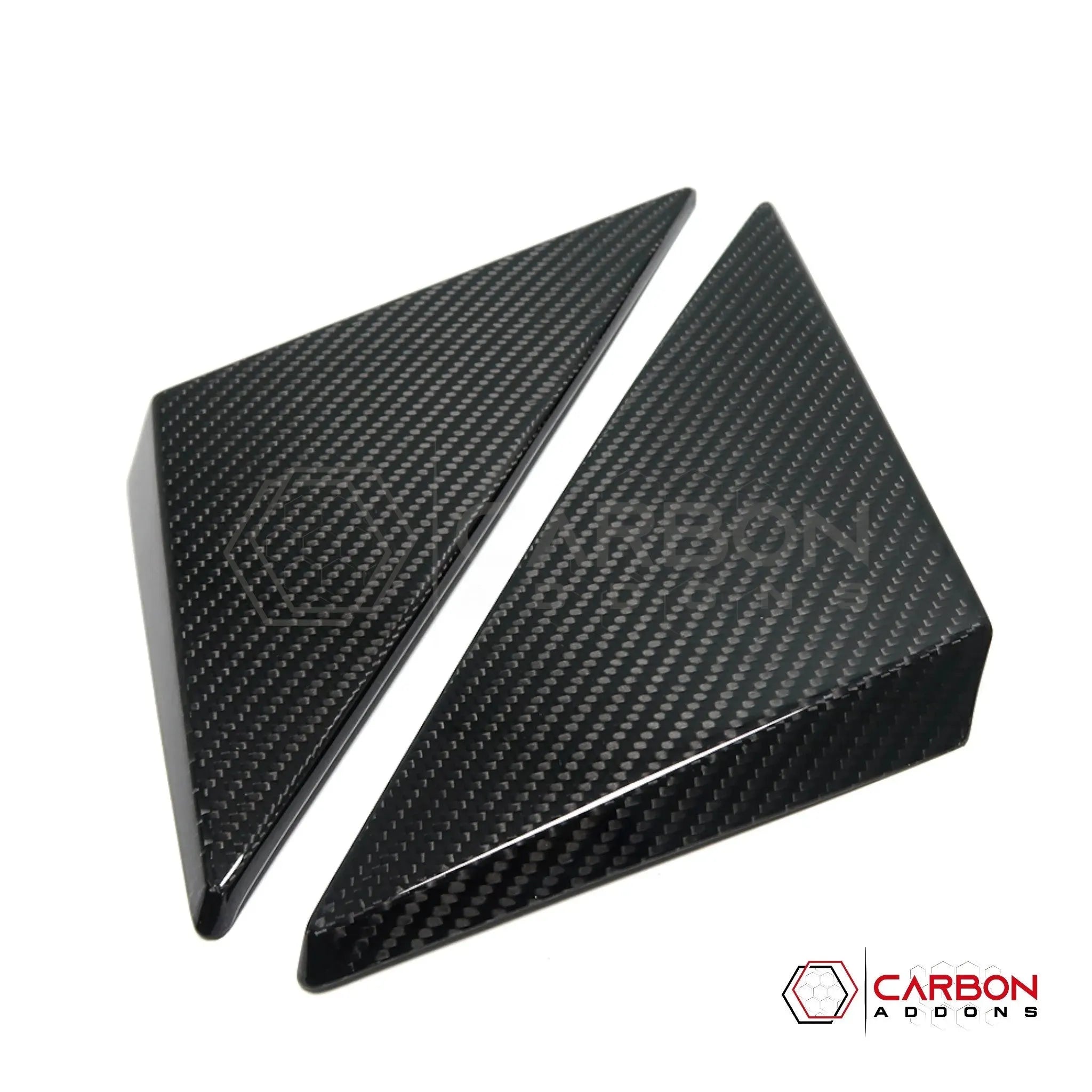 C8 Corvette 2020+ Real Carbon Fiber A-Pillar Exterior Trim Cover