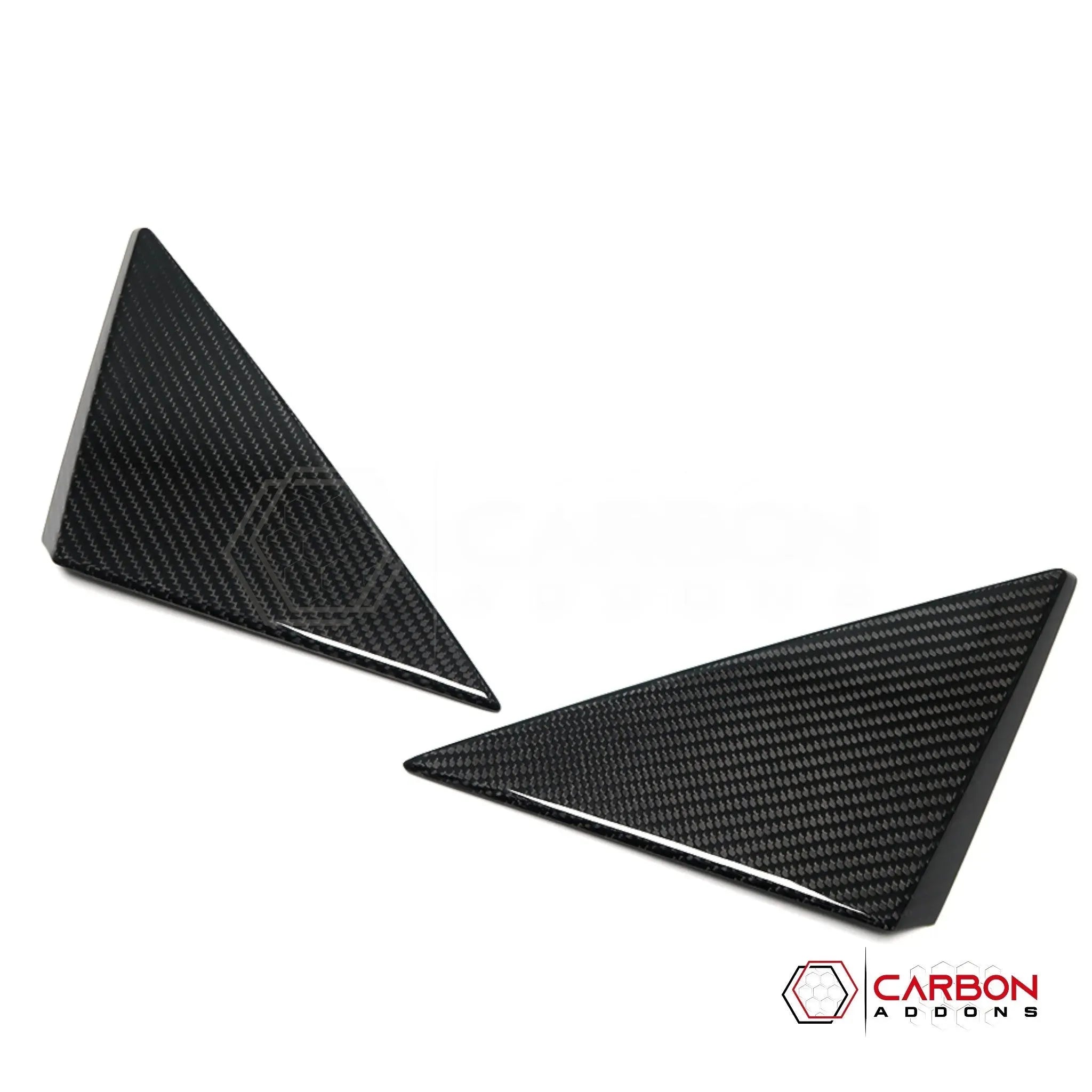 C8 Corvette 2020+ Real Carbon Fiber A-Pillar Exterior Trim Cover