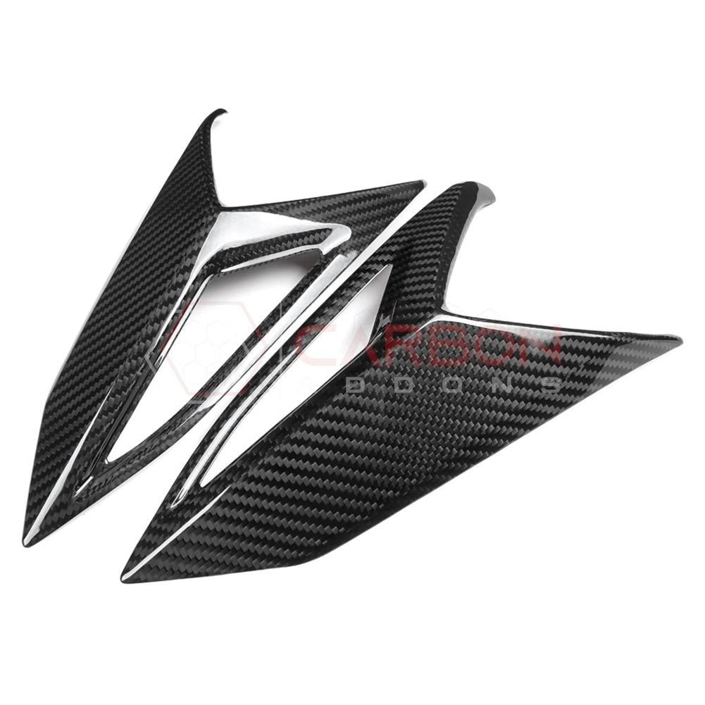 C8 Corvette Rear Taillight Side Lamp Frame Cover – Real Dry Carbon Fiber (2020–2025 Stingray, Z51, Z06, HTC & Coupe)