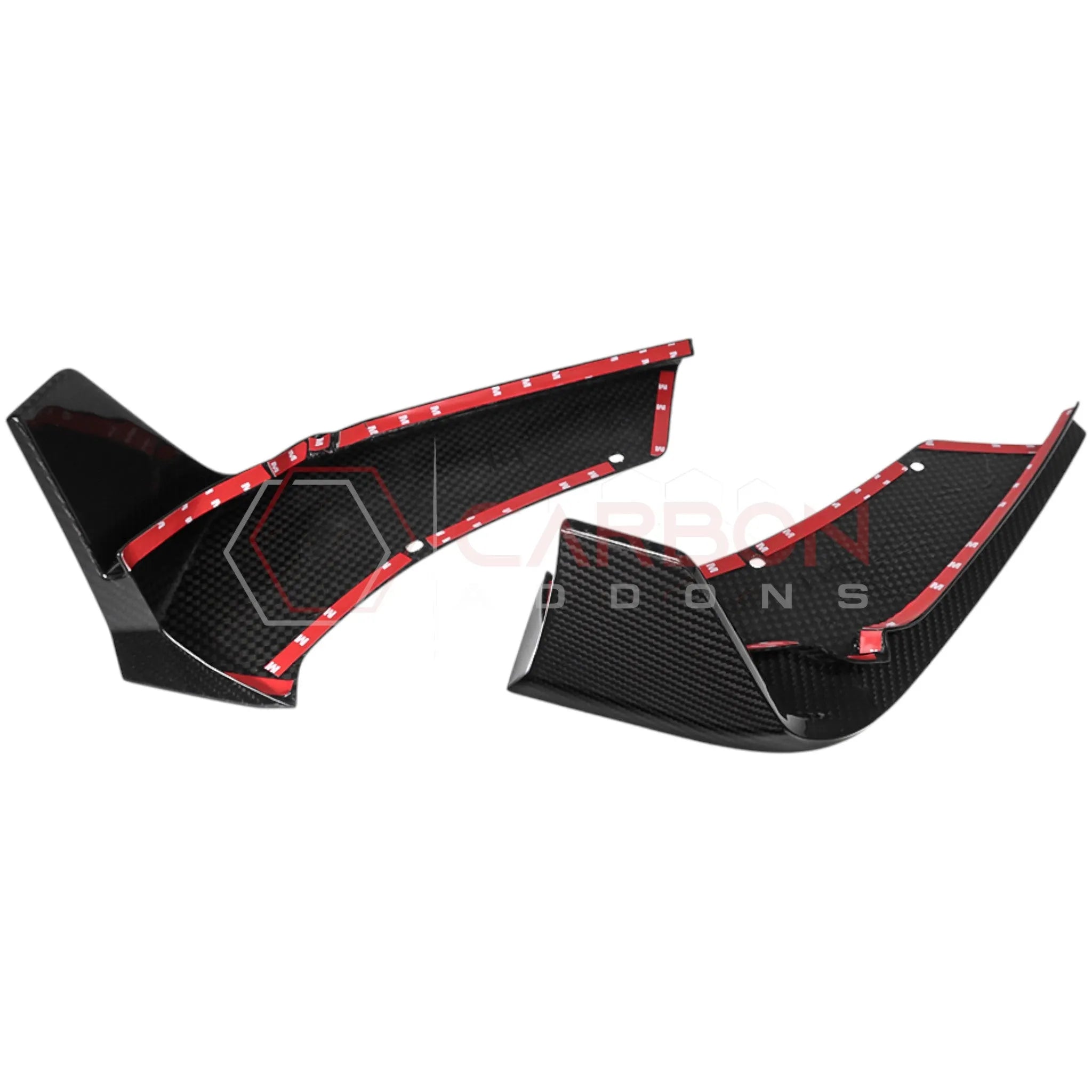 C8 Corvette Carbon Fiber Rear Bumper Corner Winglet Addons