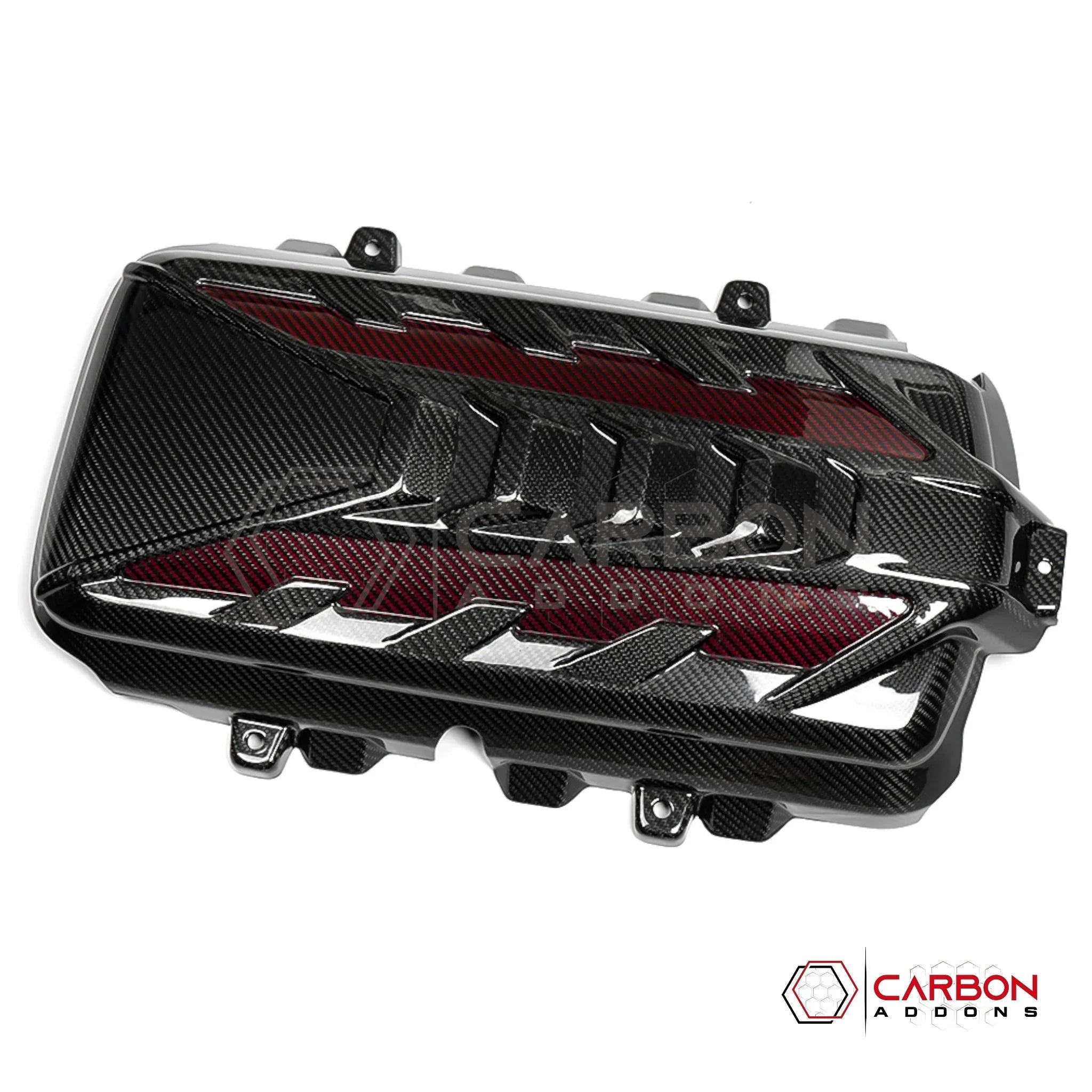 C8 Corvette Stingray Carbon Fiber Engine Cover | Direct OEM Replacement (2020–2024)