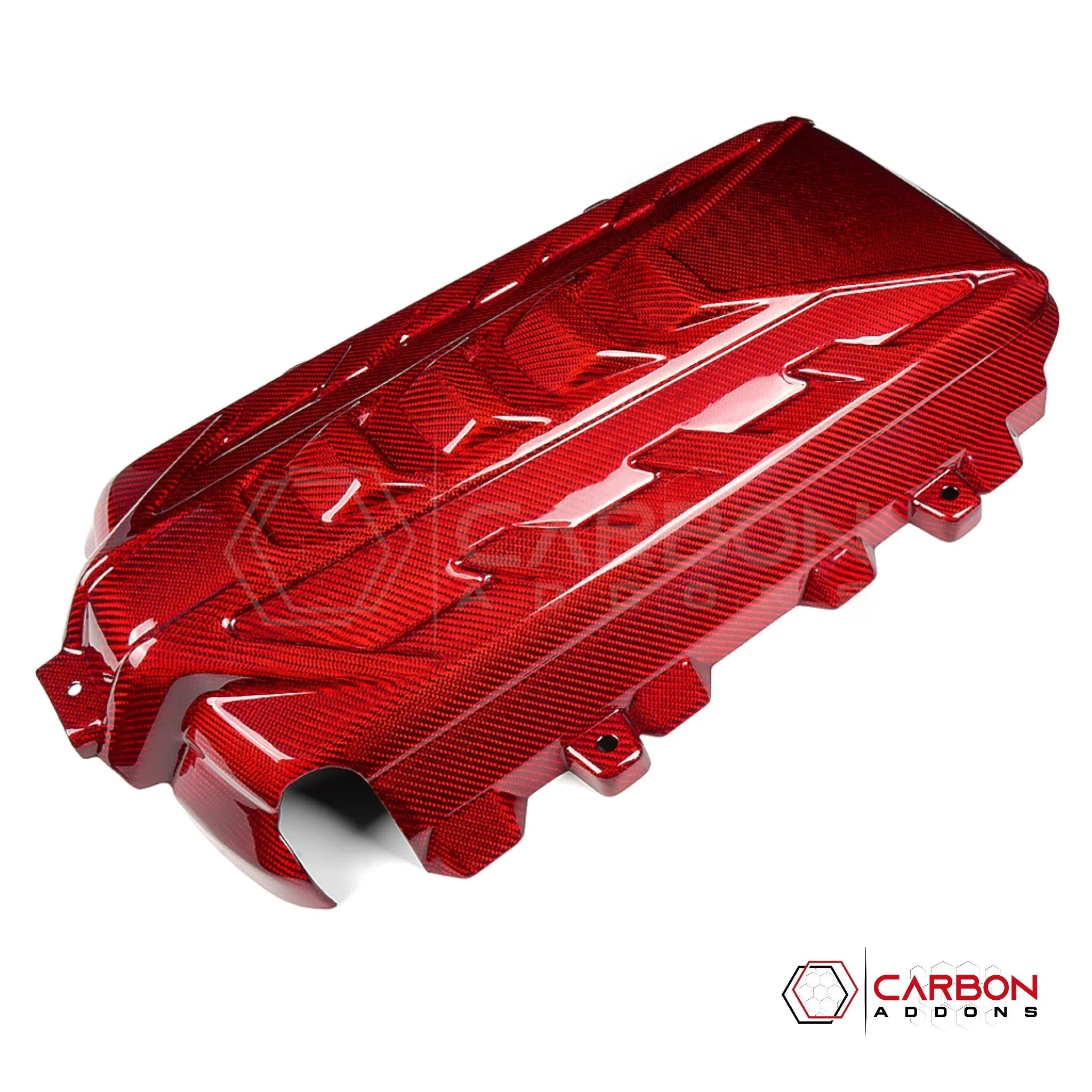 C8 Corvette Stingray Carbon Fiber Engine Cover | Direct OEM Replacement (2020–2024)