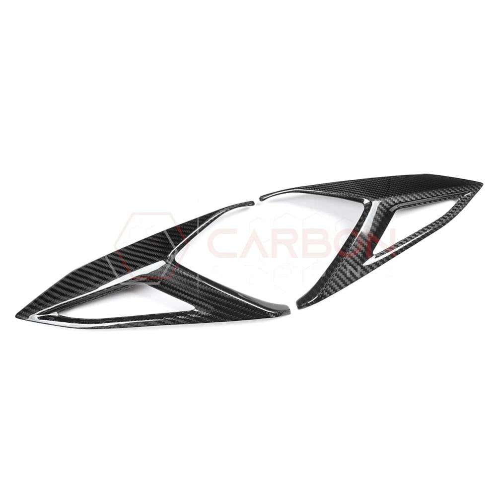 C8 Corvette Rear Taillight Side Lamp Frame Cover – Real Dry Carbon Fiber (2020–2025 Stingray, Z51, Z06, HTC & Coupe)