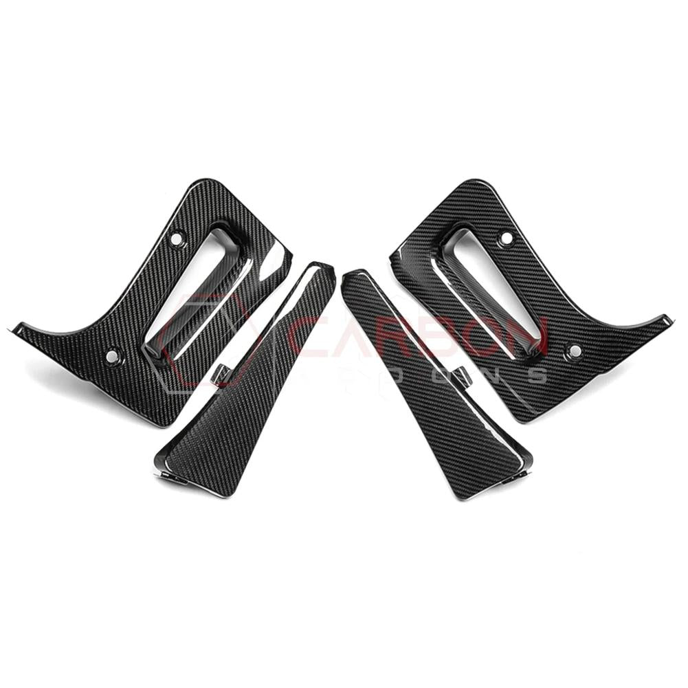 C8 Corvette Z06 & E-Ray 2022-2025 Extended Splash Guards | 4pcs Real Carbon Fiber Mud Flaps Set