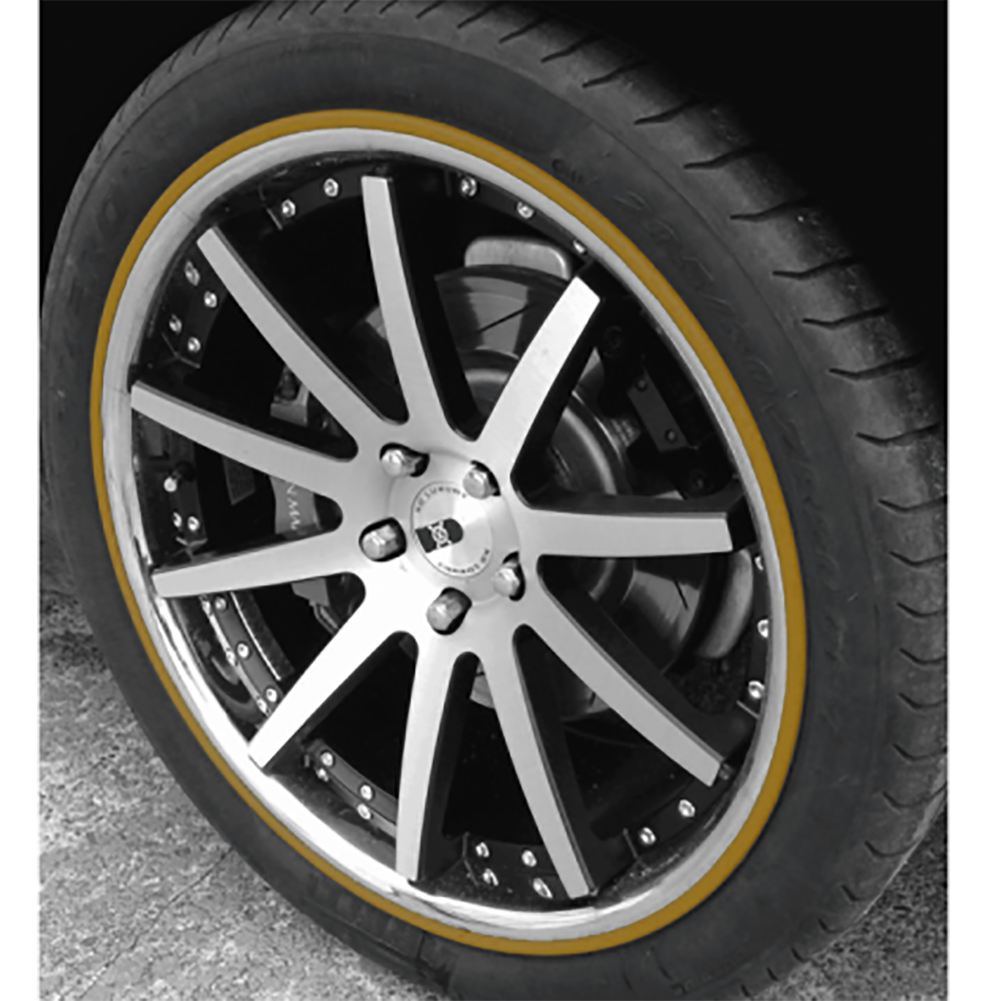 Corvette RimSavers Wheel Rim Protectors and Accent Trim - Gold