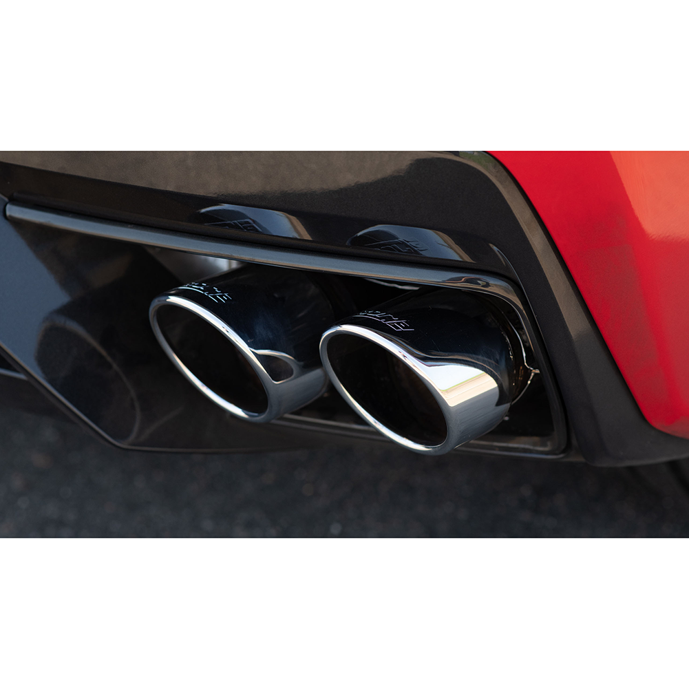 C8 Corvette Stingray Exhaust - Borla S-Type Cat Back : Quad 4.0" Dual Rolled Angle Polished Tips 2020-2021 Only