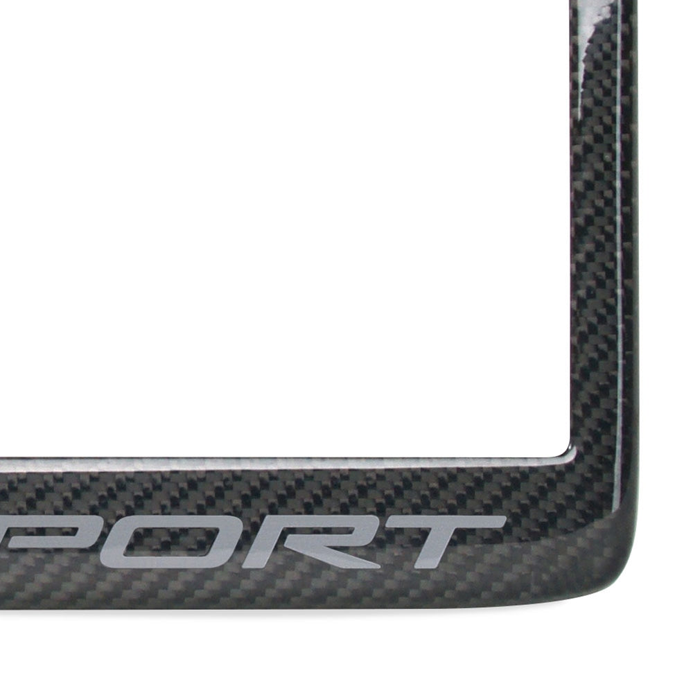 Corvette License Plate Frame - Carbon Fiber : C6 Grand Sport 2010 - 2013