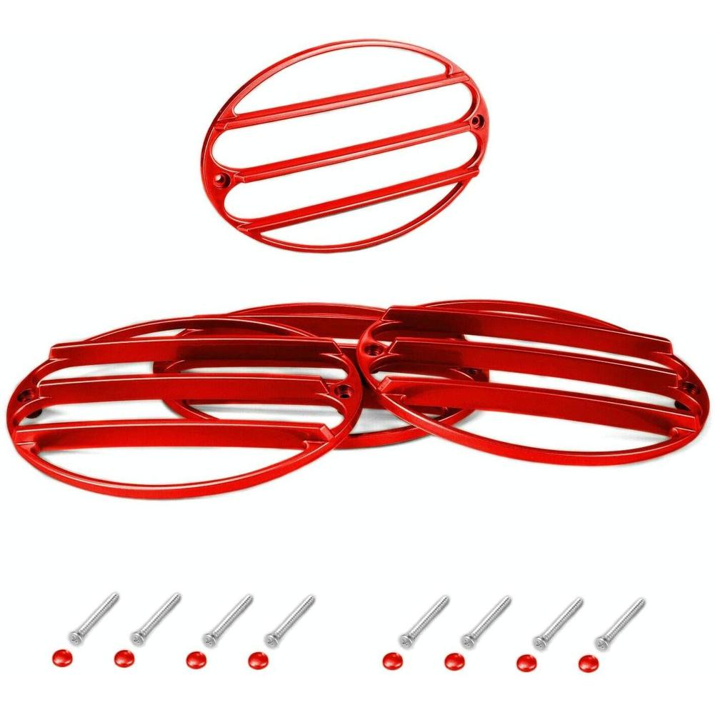 Corvette Taillight Louvers - Altec Phantom Painted Torch Red : 1997-2004 C5 & Z06