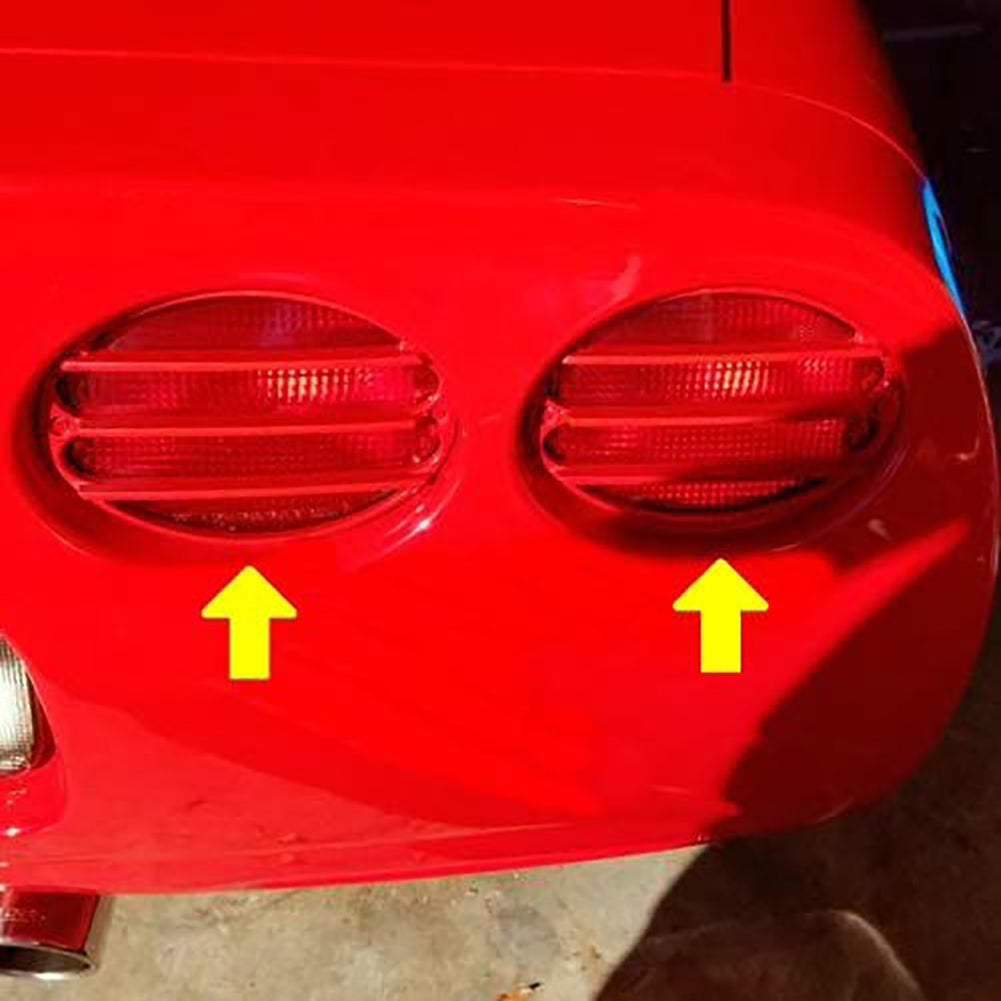 Corvette Taillight Louvers - Altec Phantom Painted Torch Red : 1997-2004 C5 & Z06