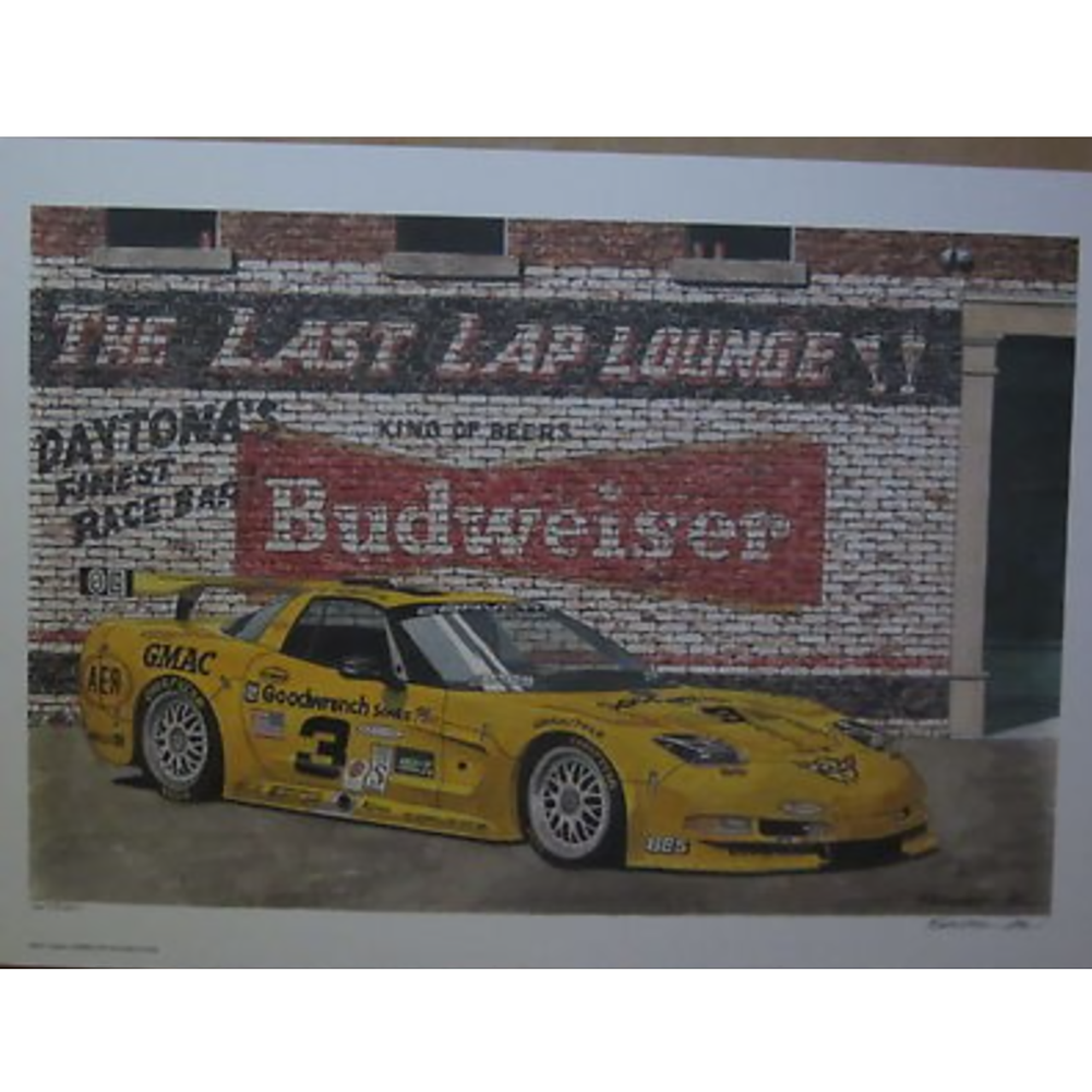 Dana Forrester Corvette Print "The Last Lap"