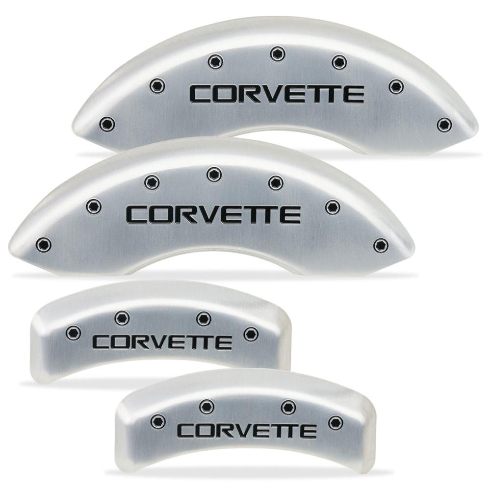 1988-1996 C4 Corvette Brake Caliper Covers with Script and Bolts