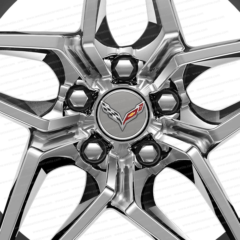 2019 C7 Corvette ZR1 Genuine GM Wheels (Set) : Chrome, Pearl Nickel, Carbon Flash, Satin Graphite 19x10.5 / 20x12