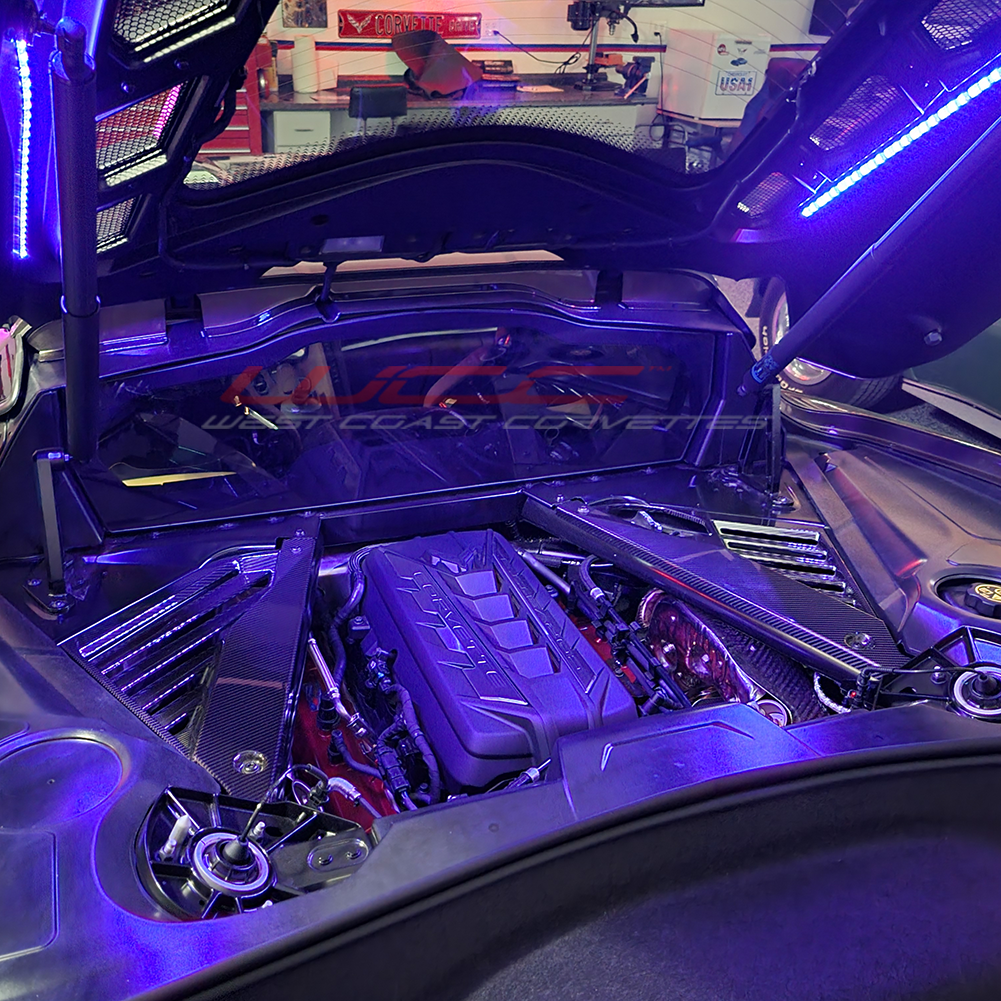 C8 Corvette Coupe - Engine Bay LED Lighting Kit - RGB : Stingray, Z51
