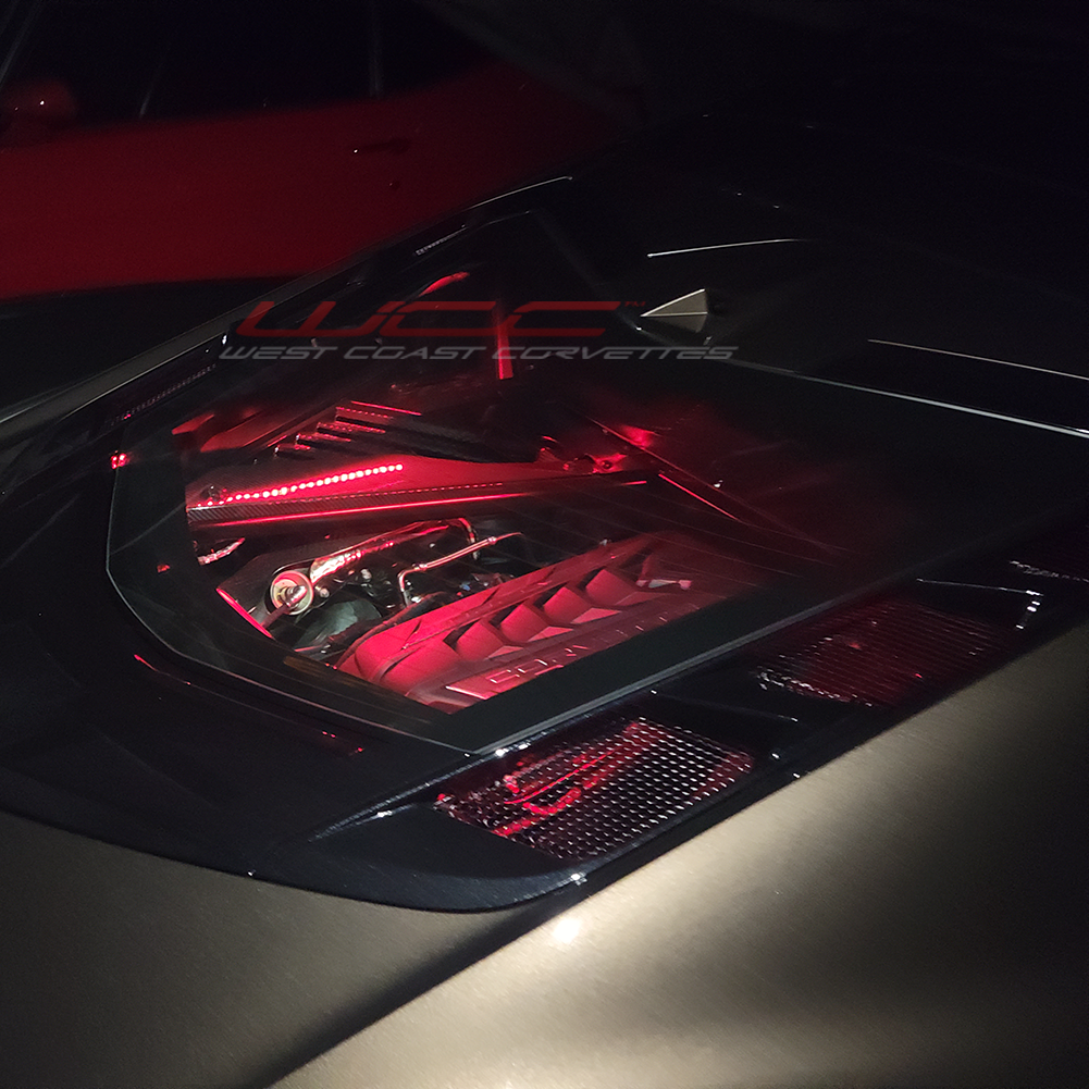 C8 Corvette Coupe - Engine Bay LED Lighting Kit - RGB : Stingray, Z51