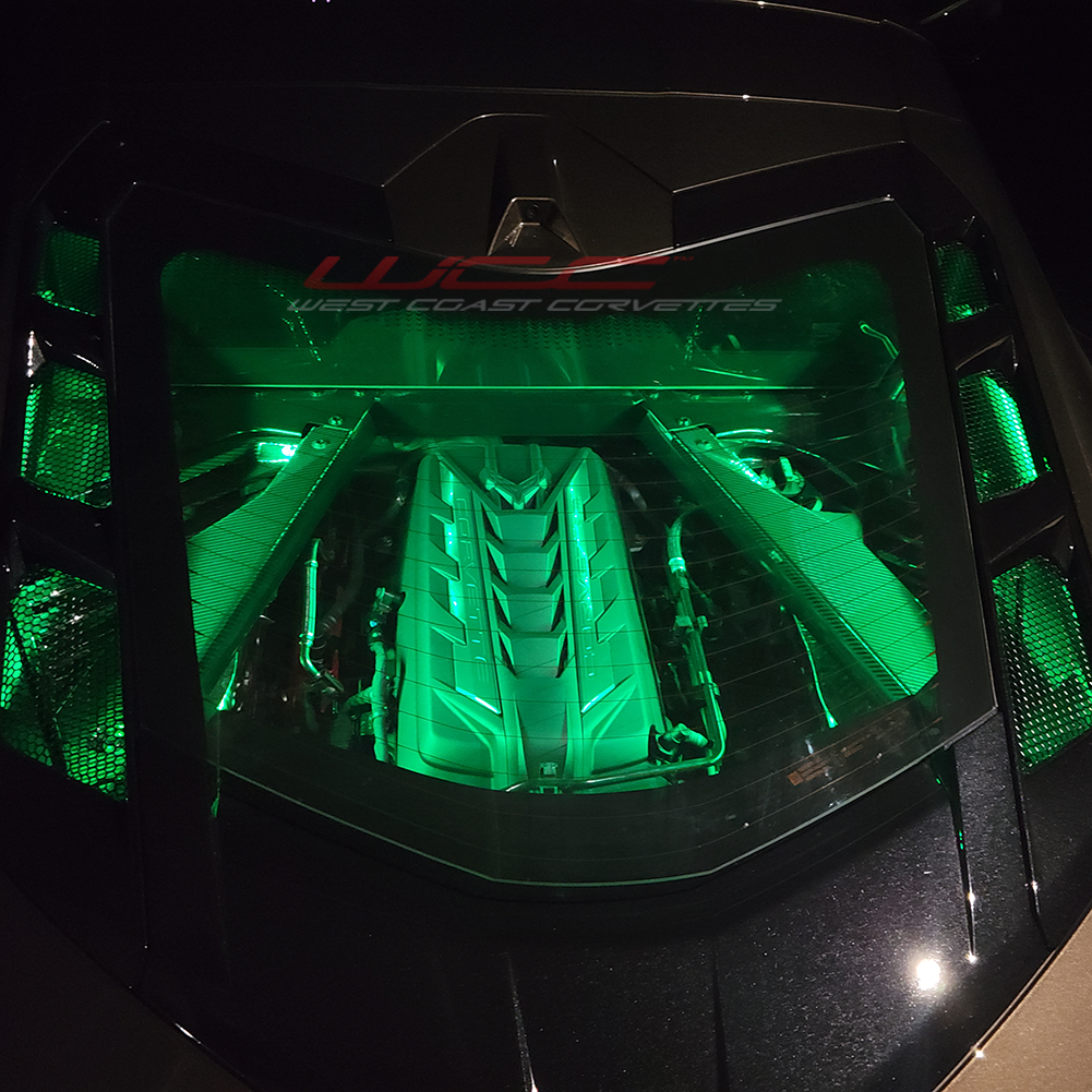 C8 Corvette Coupe - Engine Bay/Side Cove/Lower Rear Fascia/Front Grill LED Lighting Kit - RGB