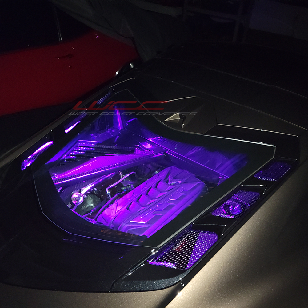C8 Corvette Coupe - Engine Bay/Side Cove/Lower Rear Fascia/Front Grill LED Lighting Kit - RGB