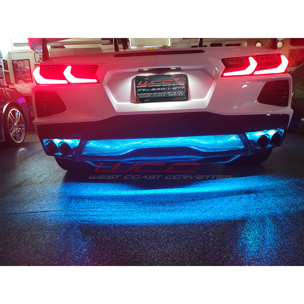 C8 Corvette Coupe - Engine Bay/Side Cove/Lower Rear Fascia/Front Grill LED Lighting Kit - RGB