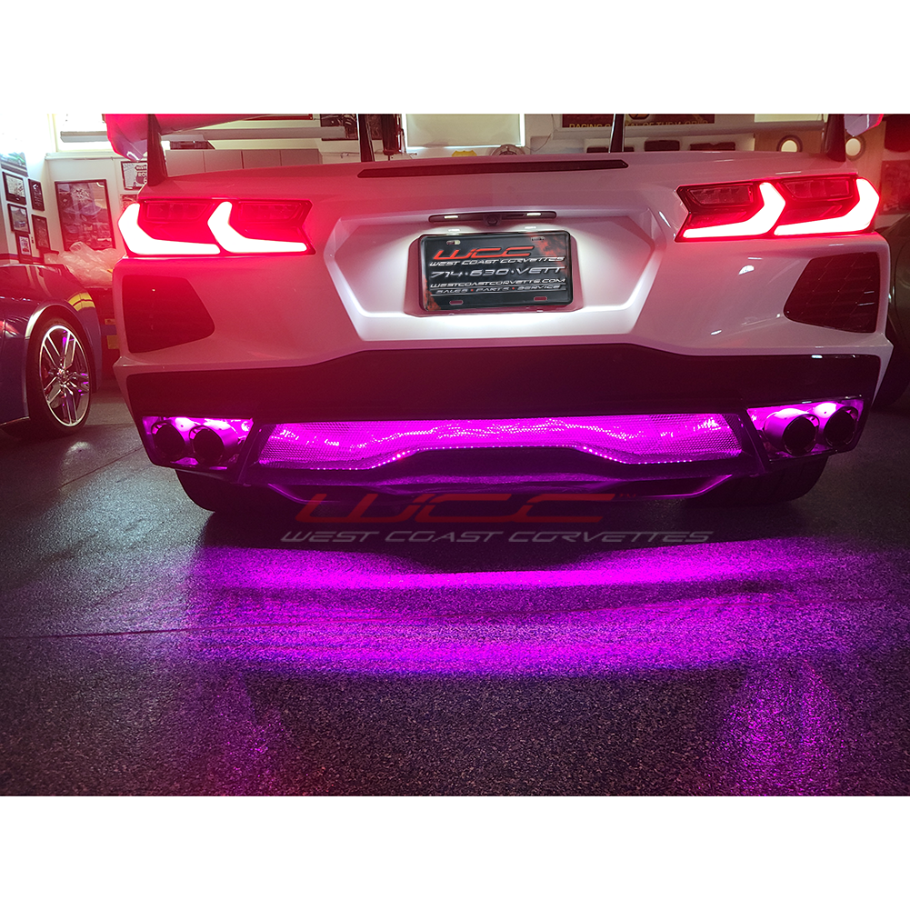 C8 Corvette Coupe - Engine Bay/Side Cove/Lower Rear Fascia/Front Grill LED Lighting Kit - RGB