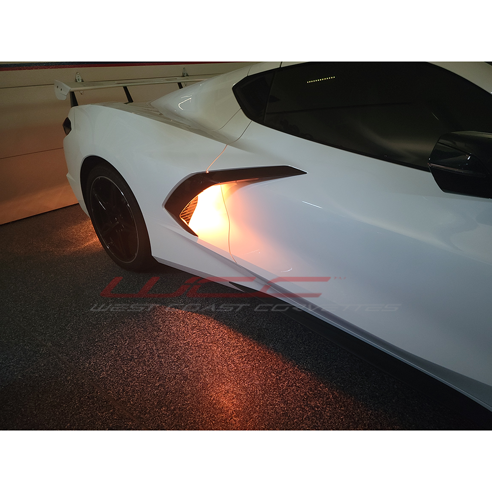 C8 Corvette Convertible - Side Cove / Lower Rear Fascia / Front Grill LED Lighting Kit - RGB