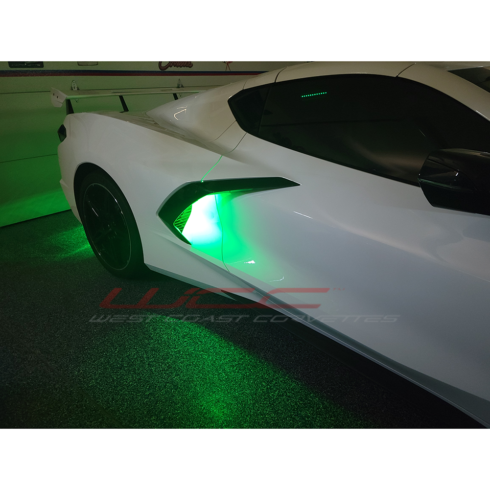 C8 Corvette Convertible - Side Cove / Lower Rear Fascia LED Lighting Kit - RGB