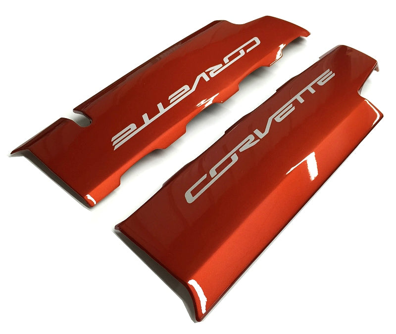 Corvette Fuel Rail Covers - Custom-Painted : 2014-2019 C7 Stingray