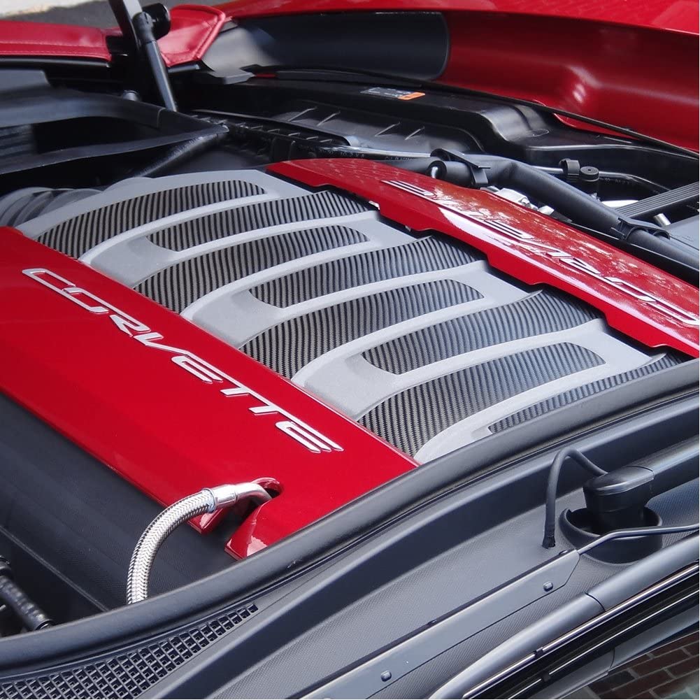 Corvette Intake Plenum Accent 8 pc. - Carbon Fiber : C7 Stingray, Z51, Grand Sport