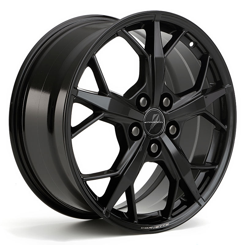 Next Generation Corvette Trident GM Wheel Exchange (Set) - Gloss Black 2020+