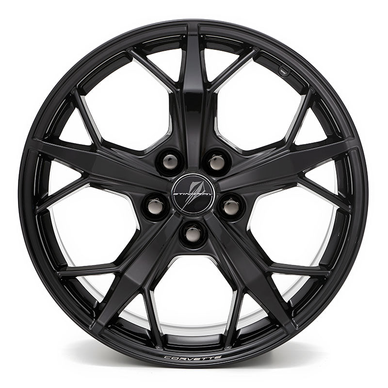 Next Generation Corvette Trident GM Wheel Exchange (Set) - Gloss Black 2020+