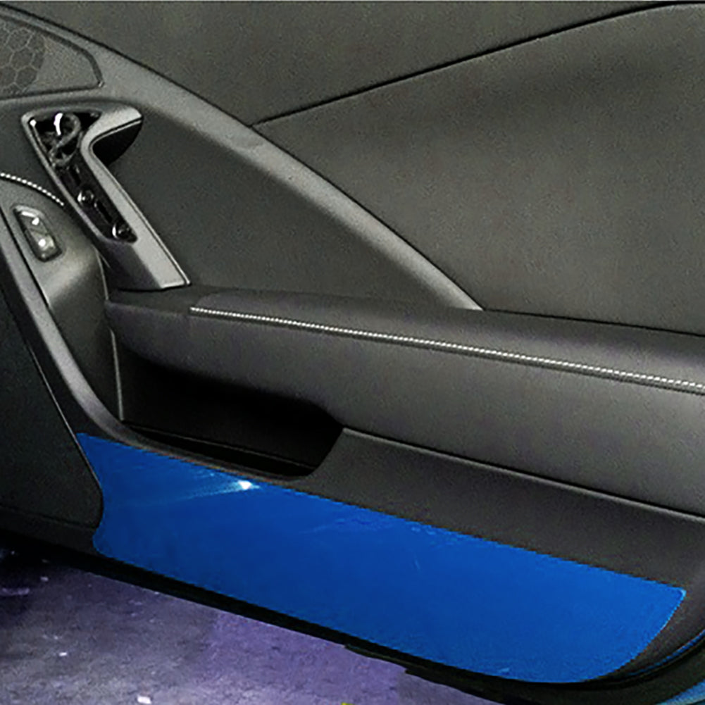 Corvette - Door Kick Panel - Custom Painted Laguna Blue : C7 Stingray, Z51, Z06, Grand Sport