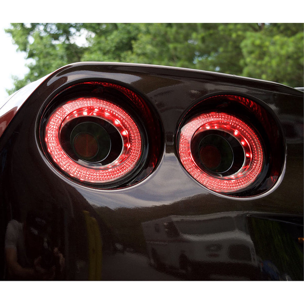 Corvette Taillights - Morimoto XB Led Taillights - Smoke : 2005 - 2013 C6, Z06, Grand Sport & ZR1